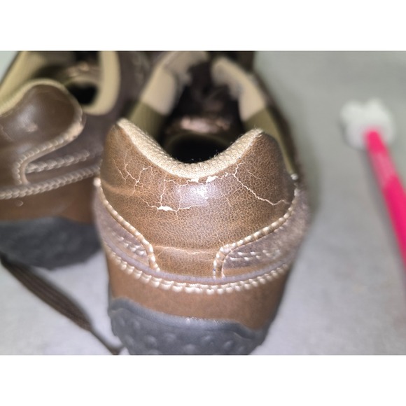 Perry Ellis America Perl Mens Brown Leather Casual Sneakers Size 10 - Picture 11 of 12